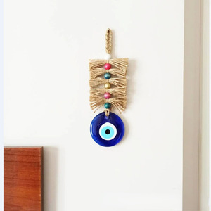 <span class=keywords><strong>Grande</strong></span> porta a muro blu Nazar appesa decorazione Turco greco Ojo Turco protezione amuleto portafortuna talismano vetro malocchio - Product Image 3