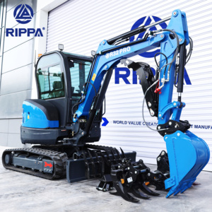 จัดส่งฟรี รถขุดขนาดเล็ก Rippa เครื่องยนต์ EPA 3.5 ตัน รถขุดตีนตะขาบ 1 2 ตัน สำหรับฟาร์มขนาดเล็ก ขาย - Product Image 4