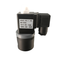 Katup Solenoid Plastik 2CR Piston-rod Tahan Korosi 2/2 Arah Port 1/8" 0-8 Bar PVC DC24V AC220V