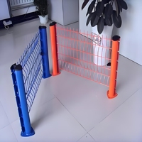 Clôture en treillis métallique 3D galvanisé à chaud de 8 pieds sur 6 pieds, avec revêtement en PVC, pour jardin, sécurité, clôture périmétrique Clearview