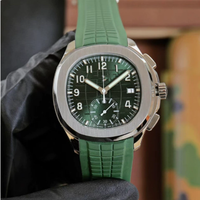Montre automatique chronographe carrée pour homme, bracelet en caoutchouc silicone, cadran lumineux, étanche, sport, luxe, montre-bracelet habillée