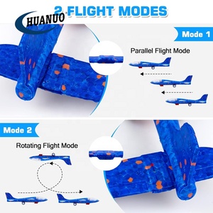 Kinder Outdoor Flying Toy LED Schaum Flugzeug segel flugzeug mit 2 Flug modus 4er Pack Flugzeug werfer Spielzeug - Product Image 5