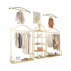 Commercio all'ingrosso per bambini e donne negozio di abbigliamento cremagliera per vestiti vestiti in oro di esposizione per bambini - Product Image 1