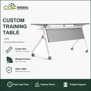 Mesa de Conferencia Plegable Móvil con Tapa Abatible para Uso en Hoteles y Oficinas - Solución Comercial Versátil que Ahorra Espacio - Product Image 1