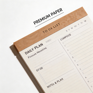 Bloc-notes minimaliste pour planificateur quotidien, liste de choses à faire, bloc d'horaire pour le travail au bureau - Product Image 6