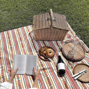 Custom Printed Recyclable <b>Large</b> Tote Outdoor <b>Waterproof</b> Sand Proof Coating Beach <b>Picnic</b> <b>Blanket</b> - Product Image 6