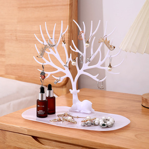 Antler-shaped Jewelry Organizer Earring Ring and Bracelet Display Rack Jewelry Showcase Home Decor Item PP Material - Product Image 3