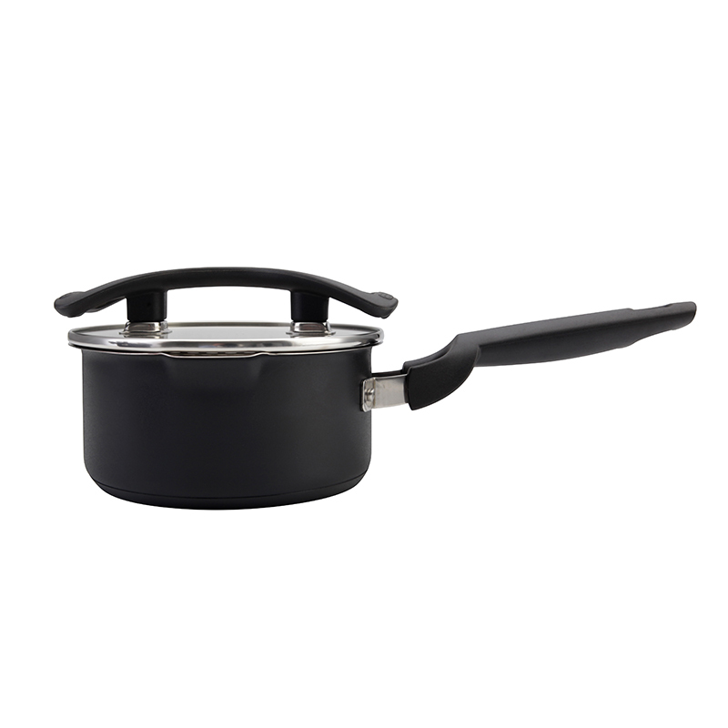 Black Color Coating Stainless Steel Kitchen Cookware Cooking Pot Set · image 4