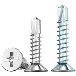 Tianzhuo Hardware Stainless Steel Countersunk Self Drilling <b>Screws</b> Phillips Head 410 Steel For <b>Plastic</b> Roofing - Product Image 1