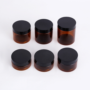 Envases Cosméticos de Plástico PET Ámbar y Negro de 100ml, 150ml, 200ml, 250ml y 500ml con Tapas Blancas y Negras - Product Image 5