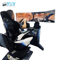 YHY 2024 Cockpit VR, volant F1, siège hydraulique, équipement VR/AR/MR, simulateur de course automobile, simulateur de conduite en mouvement