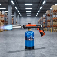 Pistolet lance-flammes puissant / Chalumeau à charbon de bois / Allumeur de cuisine - Gadgets culinaires / Chalumeau au propane pour cuisine et barbecue