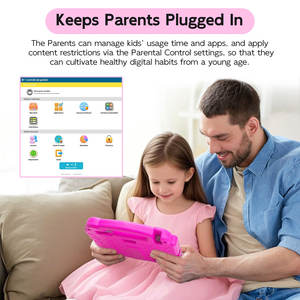 แท็บเล็ตพีซีสำหรับเด็กขนาด10นิ้วพร้อมระบบ Android15.0เพื่อการทำงานที่ราบรื่นขึ้น4GB + 4GB RAM และ64GB รอมแท็บเล็ต2025สำหรับเด็กเพื่อการศึกษา - Product Image 3