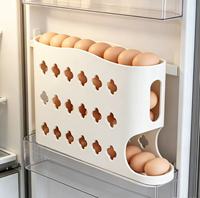 Boîte de rangement pour œufs roulants, distributeur automatique d'œufs incliné multi-niveaux pour cuisine, plateau à œufs pour porte latérale de réfrigérateur