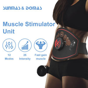 कमर ब उत्तेजक समायोज्य टोनिंग बेल्ट 12 मोड कोर मजबूती मशीन वायरलेस रिमोट के लिए - Product Image 1