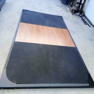 Ağırlık kaldırma platformu toptan kauçuk ahşap kaldırma yastıklama zemin özelleştirilmiş boyutu ve desen spor Mat şok emici - Product Image 4
