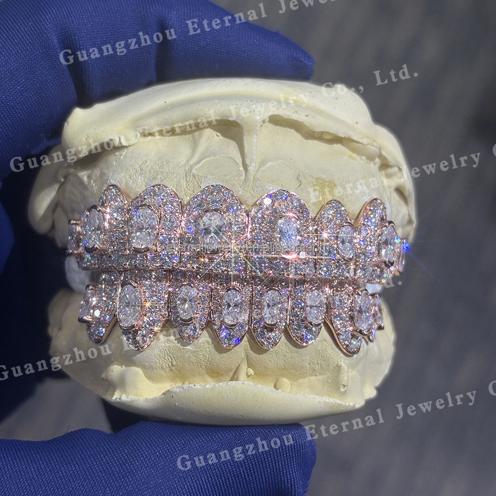 fashion dental grillz single sided hollowed out canine lower teeth