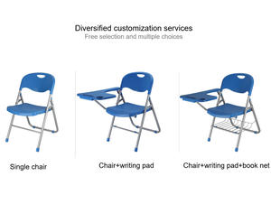 Chất lượng tốt trường họp đồ nội thất Màu Đen Gấp lớp học nghiên cứu sinh viên đào tạo ghế với văn bản Pad - Product Image 2