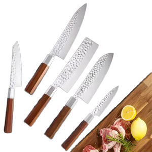 Couteau de chef <span class=keywords><strong>APEX</strong></span> à manche octogonal <span class=keywords><strong>Red</strong></span> Treasure 8 pouces pour gaucher passe au lave-vaisselle coupe de viande en acier inoxydable - Product Image 1