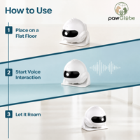 Caméra robotique IA pour animaux de compagnie pour la surveillance des chats et des chiens à domicile, vente en gros, importateurs, distributeurs et fournitures intelligentes pour animaux de compagnie PawGlobe