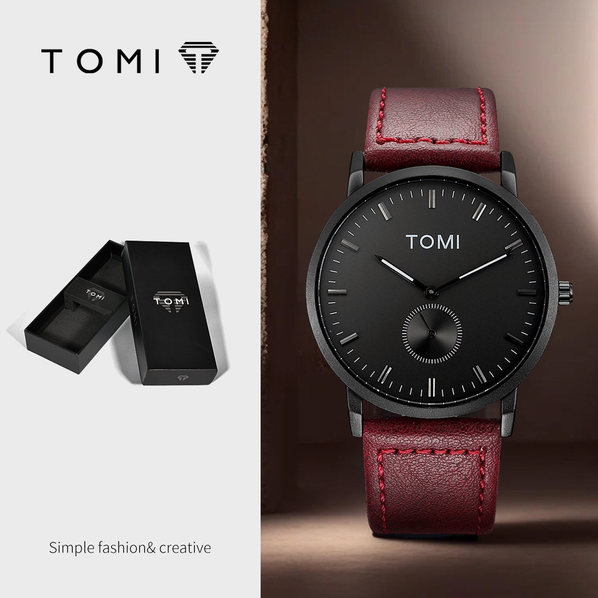 2 T073 ผู้ชาย สีดำ สีแดง