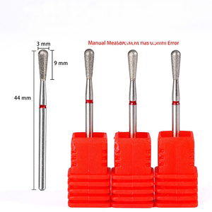 Fraise diamantée à tête ronde pour le traitement des cuticules et des bords des ongles, idéale pour la préparation à la manucure russe - Product Image 3