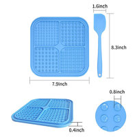 Tapis à lécher pour chien, imperméable, de qualité alimentaire, pour animaux de compagnie, Slow Feeder, en Silicone, personnalisé