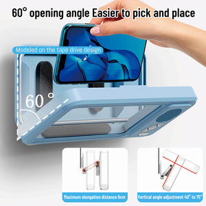 Antivaho không thấm nước tactitile hiển thị treo tường với <span class=keywords><strong>Bluetooth</strong></span> Loa Wall Mount cho phòng tắm với vòi hoa sen điện thoại đứng - Product Image 4