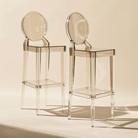 Modernes Design Maßgefertigter Transparenter Farbiger Acryl Verstellbarer Umweltfreundlicher Thekenhöhen-Barhocker für Schule Hotel Esszimmer Wohnzimmer