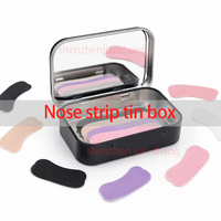 Boîte en métal pour bandelettes nasales, logo personnalisable, emballage en métal pour pansements et patchs oculaires