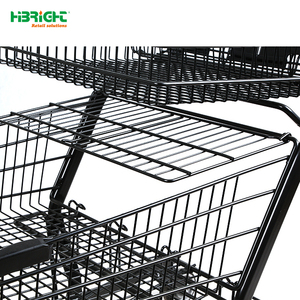 Carrito de Compras de Plástico de Alta Capacidad con Logotipo Personalizado, Movilidad Suave, Premium para Supermercado - Product Image 3