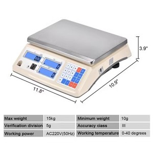 Báscula Electrónica de Conteo con Precisión de 0.01g y Capacidad de 30kg, Báscula de Plataforma para Uso Industrial en Fábricas - Product Image 4