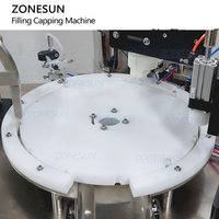 ZONESUN ZS-AFC7C automatique pompe péristaltique de table parfum verre Tube échantillon flacon bouteille bouchon de remplissage pressage capsulage Machine