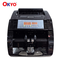 Compteur de billets multi-devises OKYO de qualité bancaire, 1000 pièces/min, trémie de 200 pièces, reconnaissance automatique, détection UV, 220V, version canadienne