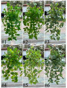 Kunstmatige druivenbladeren hangende wingerd Scindapsus nep Boston Ivy wingerd guirlande voor thuis- en feestdecoratie - Product Image 3