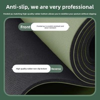 Tapis de yoga professionnel en PU, ovale, antidérapant, épaissi, givré, sans goût, en fibres de coco, 181 cm, 5 mm, pour fitness