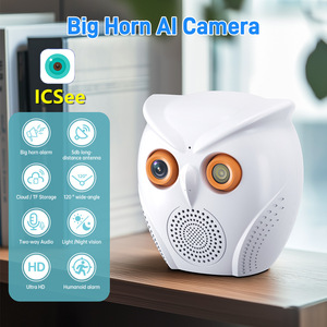 Caméra ICSee Owl 1080P HD avec vision nocturne, audio bidirectionnel, stockage cloud, moniteur de sécurité intelligent pour la maison - Product Image 2