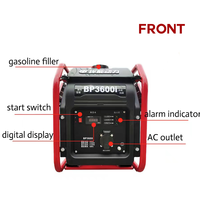 Fournisseurs 100V 4kW Onde sinusoïdale pure 3kW 2000 W Petit Gerador/Générateur numérique portable 2000 watts 1kW de puissance Inverter à essence