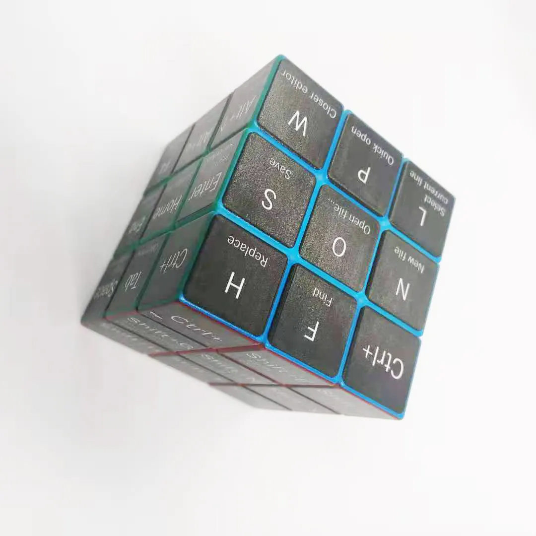 Tùy chỉnh xoay câu đố Cube PS/ABS chất liệu tùy chỉnh hình ảnh UV in ấn huyền diệu Cube