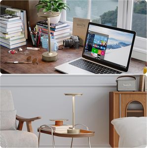 Lámpara de Escritorio Inalámbrica Retro de Metal de Lujo, Recargable, Portátil, con Sensor Táctil, Luz LED de Mesa - Product Image 5