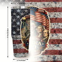 Célébration du 250e anniversaire – Entrepôt USA – Dropshipping – Bâtonnets droits en acier inoxydable vierges à impression UV, écologiques