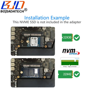 محول بطاقة محرك أقراص الحالة الصلبة NGFF <span class=keywords><strong>M</strong></span>.<span class=keywords><strong>2</strong></span> Key-<span class=keywords><strong>M</strong></span> 2230 2042 M2 NVME AHCI لأجهزة ماك بوك 2016 و2017 طراز A1708 متوفر في المخزون - Product Image 4