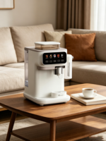 Cafetera Espresso Anbolife Bean to Cup de 20 Bares con Molinillo Integrado, Función de Preparación en Frío y Caliente, Tanque de Leche, Fabricación OEM ODM
