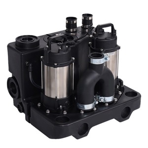 Pompe de relevage des eaux usées à double surpression 1 CV 1-1/2 pouces à fixation par collier pour sous-sol, villa, cuisine, toilettes - Product Image 2