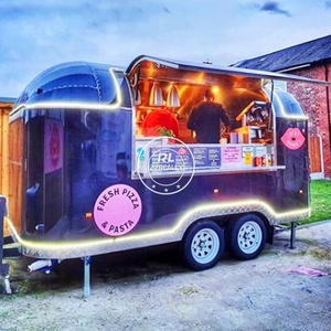 รถเข็นอาหารมีอุปกรณ์ครัวเต็มรูปแบบรถเข็นอาหารชากาแฟ - Product Image 5