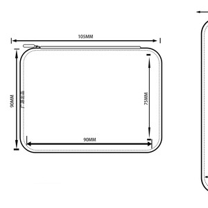 Petit sac carré EVA, étui de rangement pour écouteurs Bluetooth et câbles de données, portable, universel, avec fermeture éclair, anti-poussière, résistant à la pression - Product Image 3