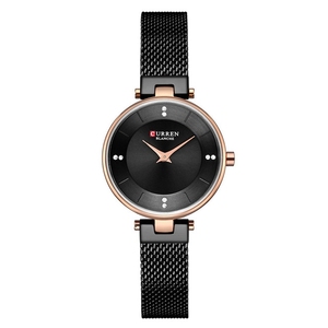 Orologio da polso da <span class=keywords><strong>donna</strong></span> classico in acciaio inossidabile con strass da <span class=keywords><strong>donna</strong></span> - Product Image 5