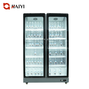 ตู้แช่เครื่องดื่มแบบตั้งตรงประตูกระจกสแตนเลสสำหรับใช้งานเชิงพาณิชย์ พร้อมระบบควบคุมดิจิตอลและชั้นวางปรับระดับได้สำหรับซูเปอร์มาร์เก็ต - Product Image 3