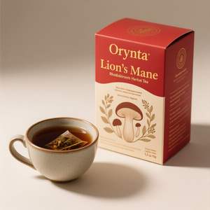 ชา adaptogen สูตรสิงโต & โรดิโอลาสูตรที่กำหนดเอง, 25ถุง | ปราศจากคาเฟอีน, หวานเบาๆจากวันที่และมะเดื่อ - Product Image 1