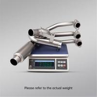 Système d'échappement moto en acier inoxydable complet avec collecteur à tourbillon pour CFMOTO 675SR 675SR-R 675SS, silencieux à enfiler – Vente chaude